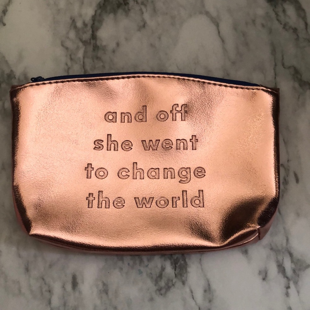 Rose Gold Makeup Bag